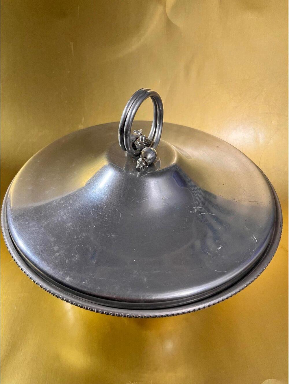 Vintage B. W. Buenilum Aluminum Covered Casserole Pyrex Bowl Inside Made in USA